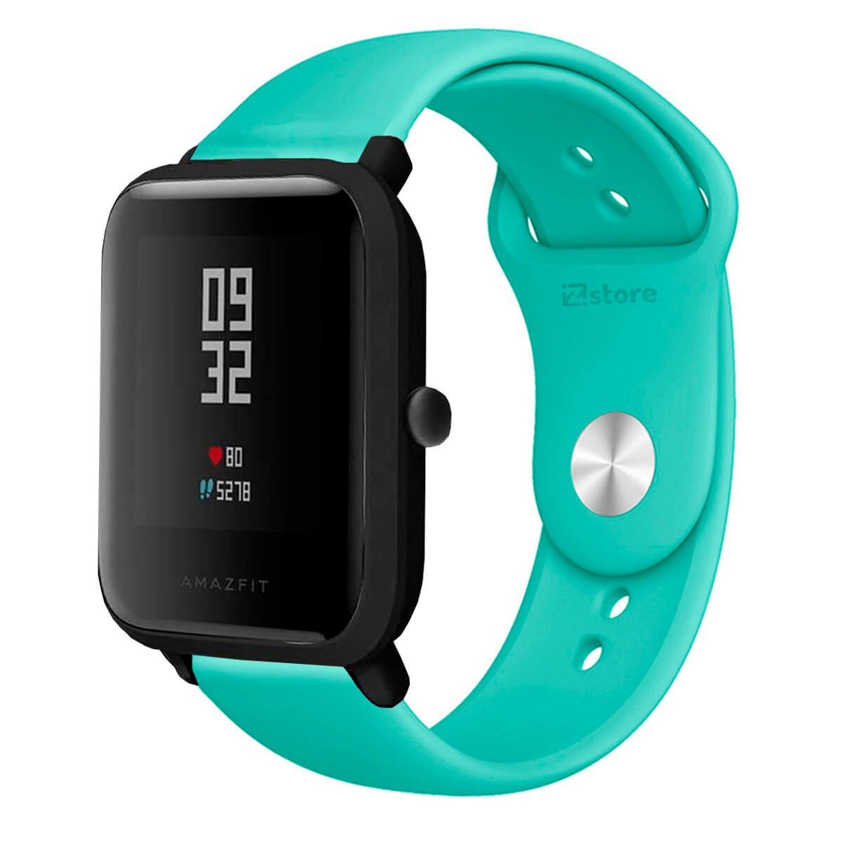 GENERICO - Correa Compatible Con Amazfit Bip Verde Esmeralda Broche 20mm