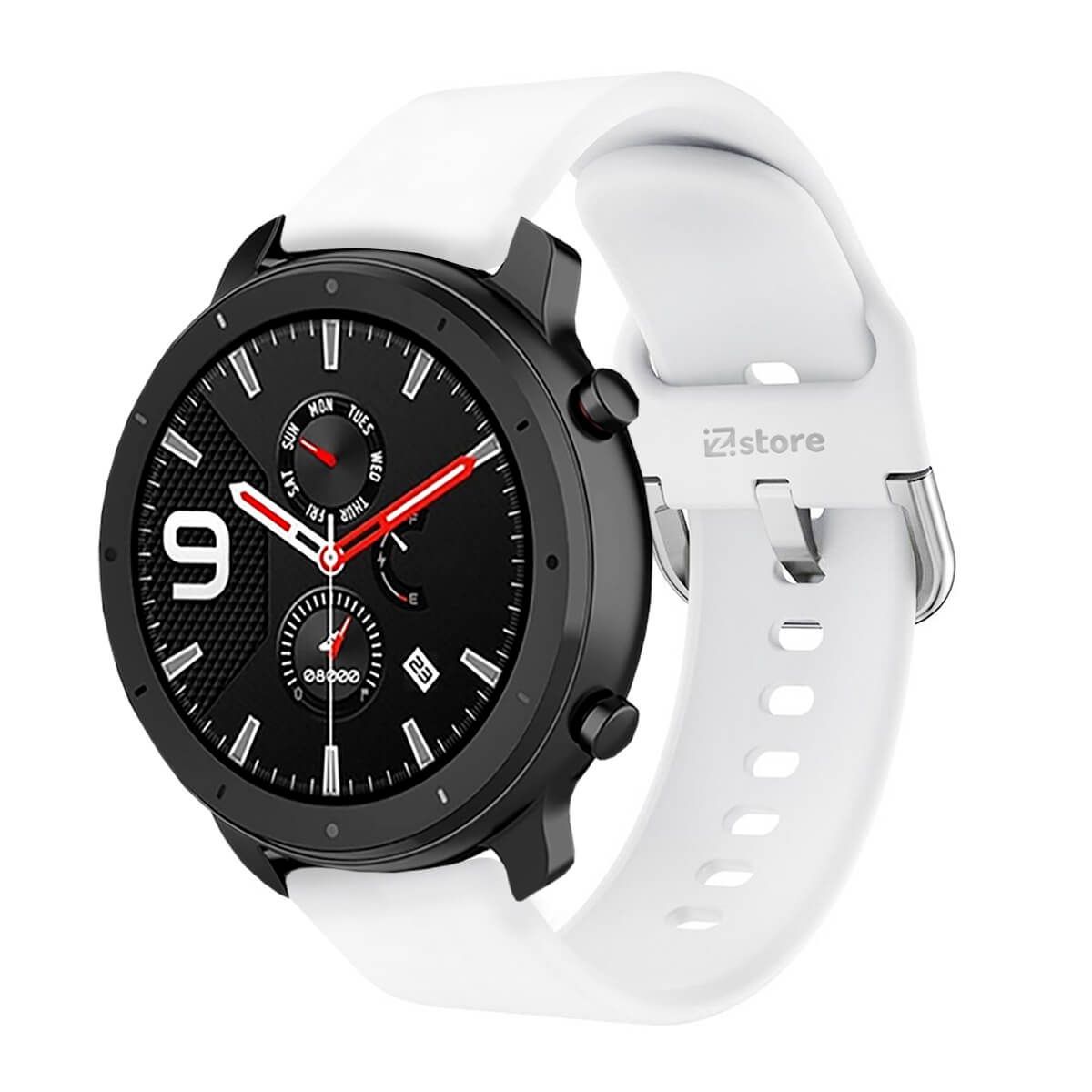 GENERICO - Correa Compatible Con Amazfit GTR 47mm Blanco 22mm