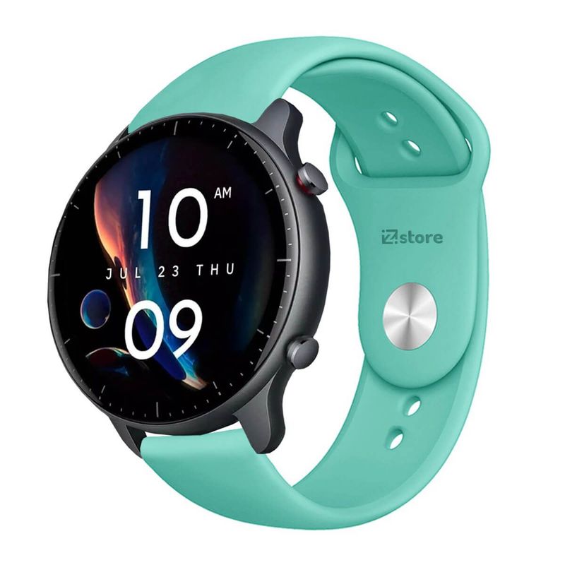 GENERICO - Correa Compatible Con Amazfit GTR3 Verde Esmeralda Hebilla 22mm