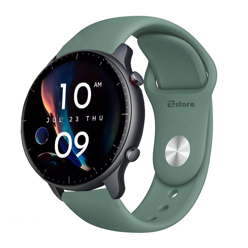 GENERICO - Correa Compatible Con Amazfit GTR3 Verde Pino Broche 22mm