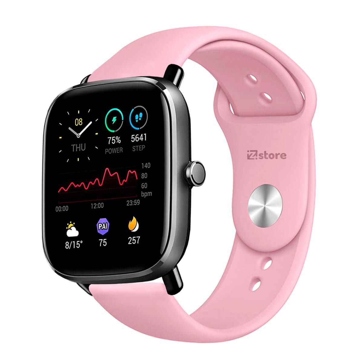 GENERICO - Correa Compatible Con Amazfit GTS2 Mini Rosado Broche 20mm