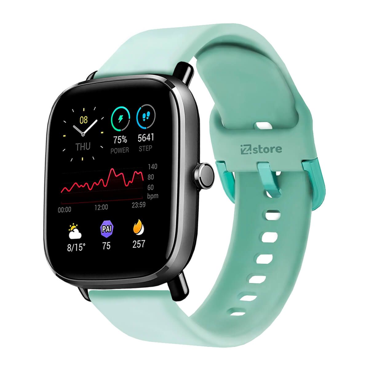 GENERICO - Correa Compatible Con Amazfit GTS2 Mini Verde Esmeralda Hebilla 20mm