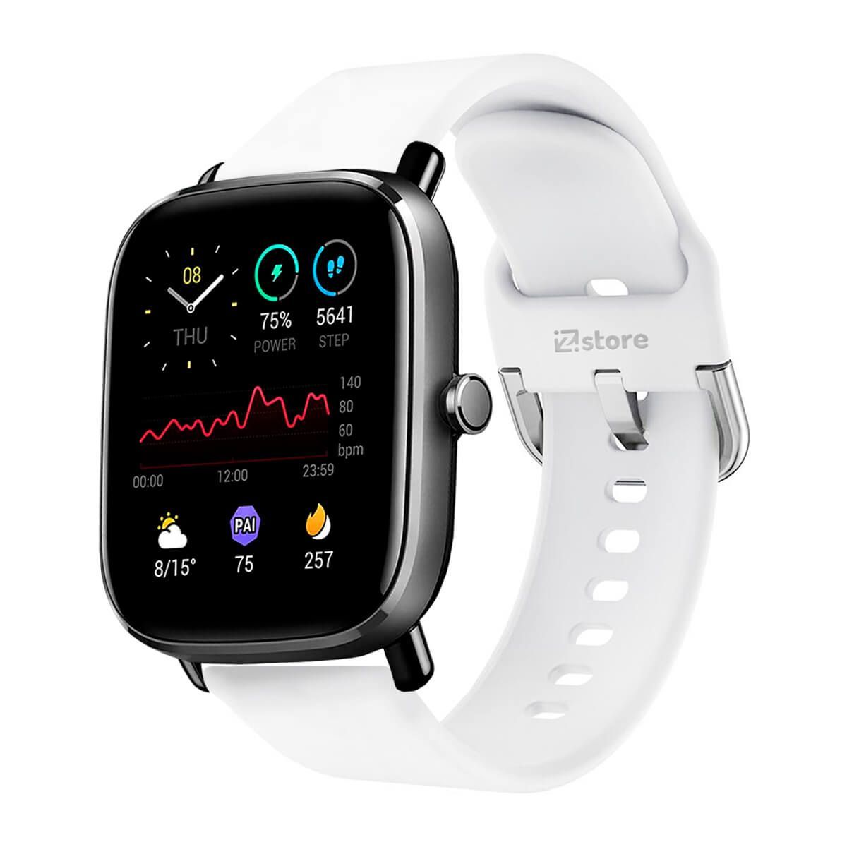 GENERICO - Correa Compatible Con Amazfit GTS3 Blanco Hebilla 20mm