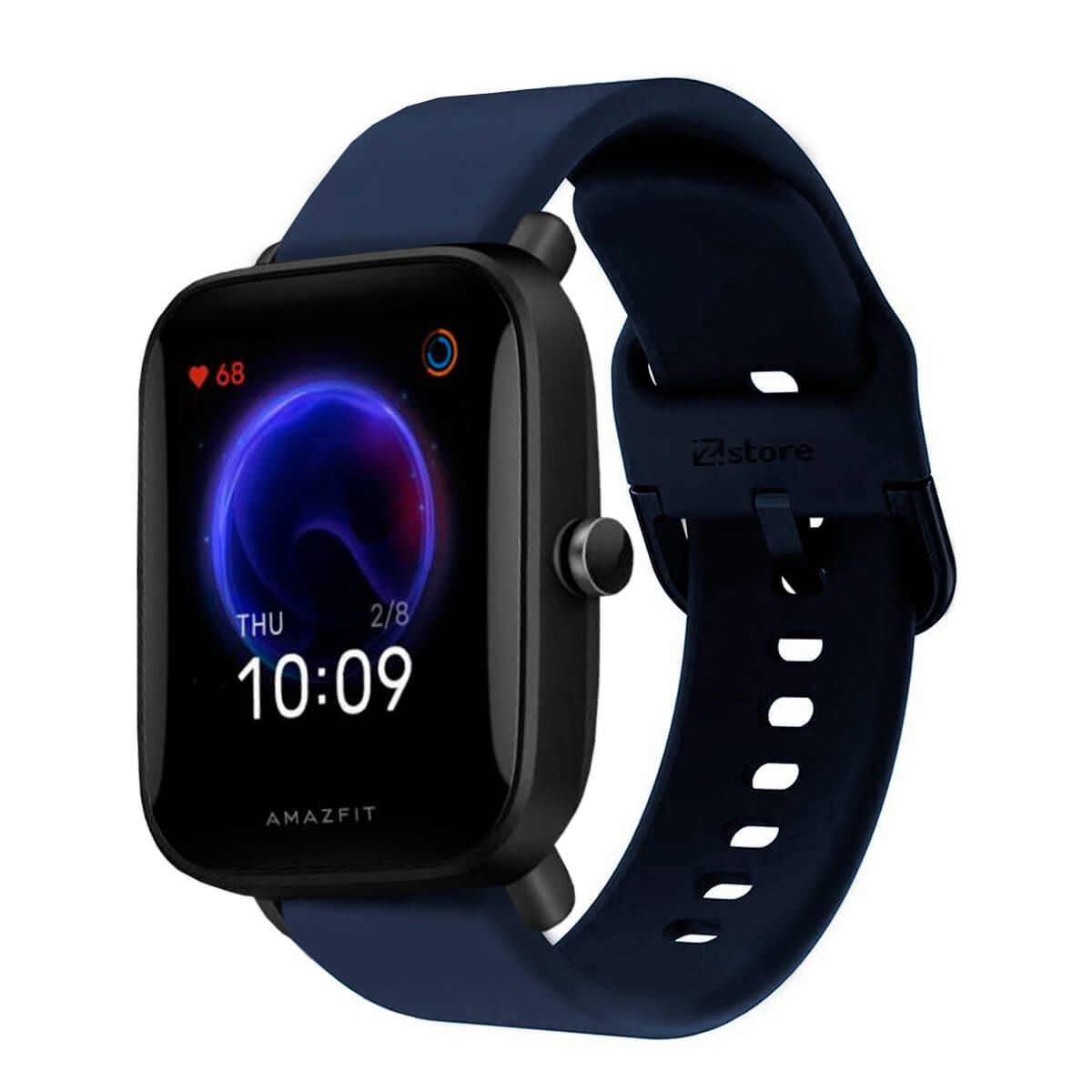 GENERICO - Correa Compatible Con Amazfit Pop Pro Azul Oscuro Hebilla 20mm