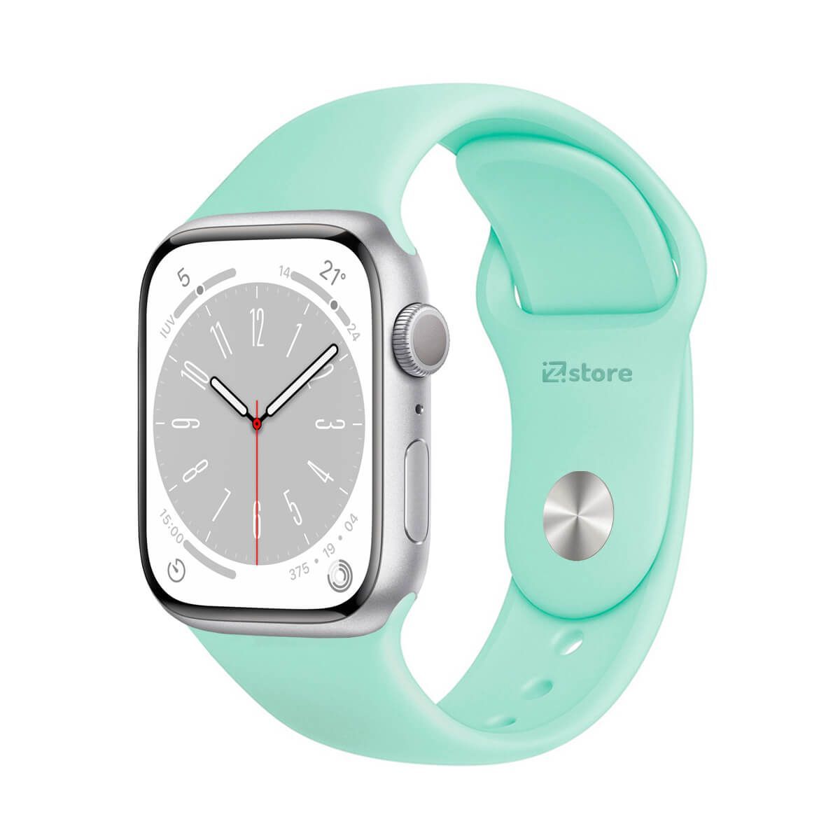 GENERICO - Correa Compatible Con Apple Watch 42mm / 44mm / 45mm Verde Agua