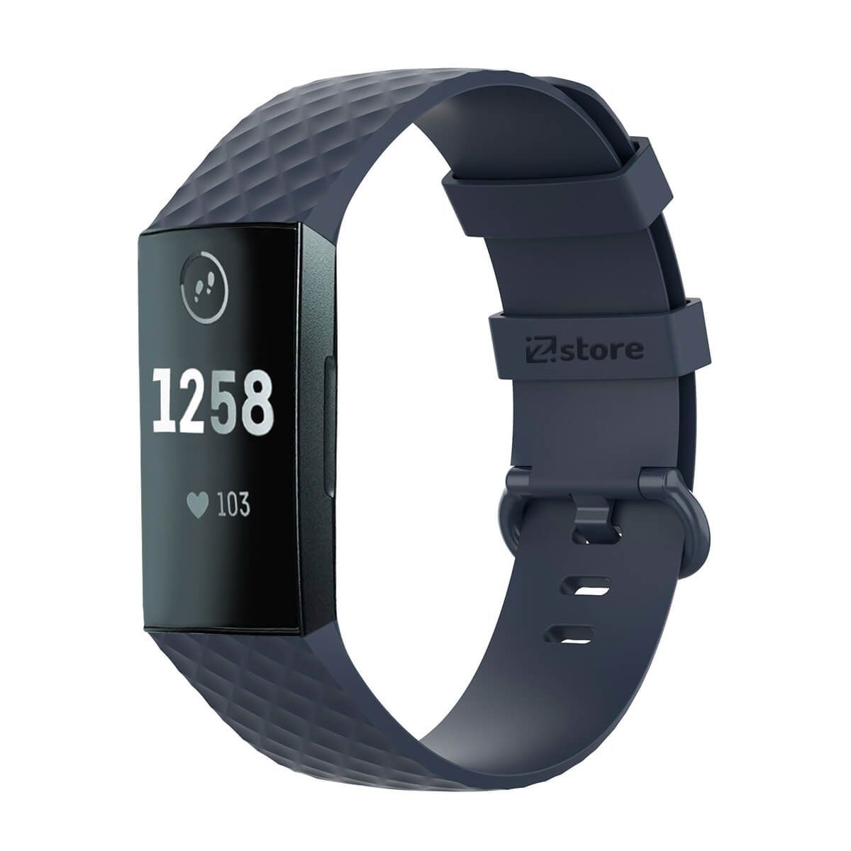 GENERICO - Correa Compatible Con Fitbit Charge 3 Azul Acero