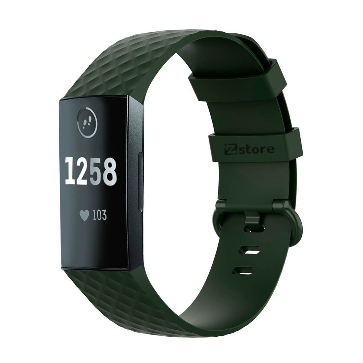 GENERICO - Correa Compatible Con Fitbit Charge 4 Verde Militar