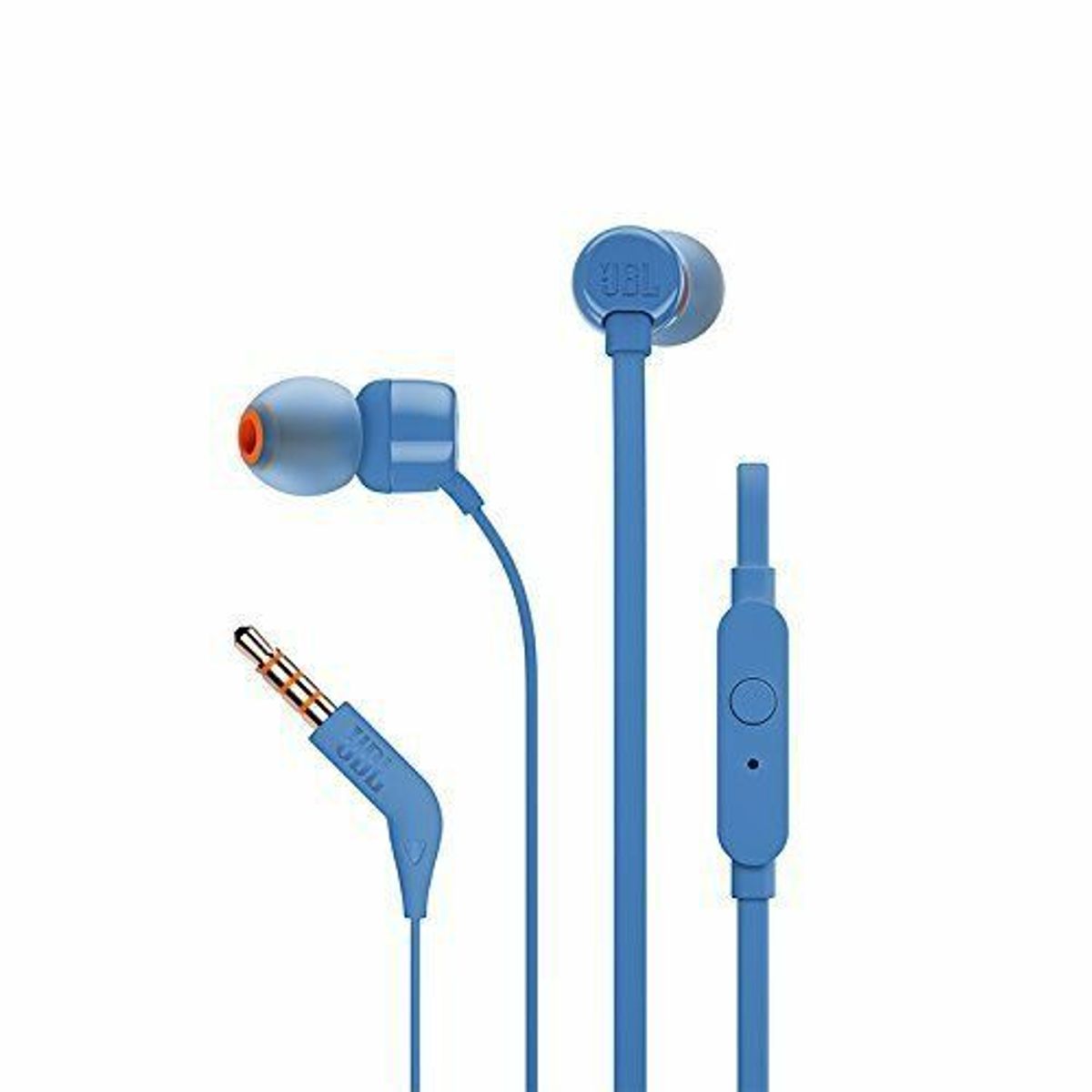 JBL - Audífono JBL T110 Extra Super Bass Cable Graves - Azul