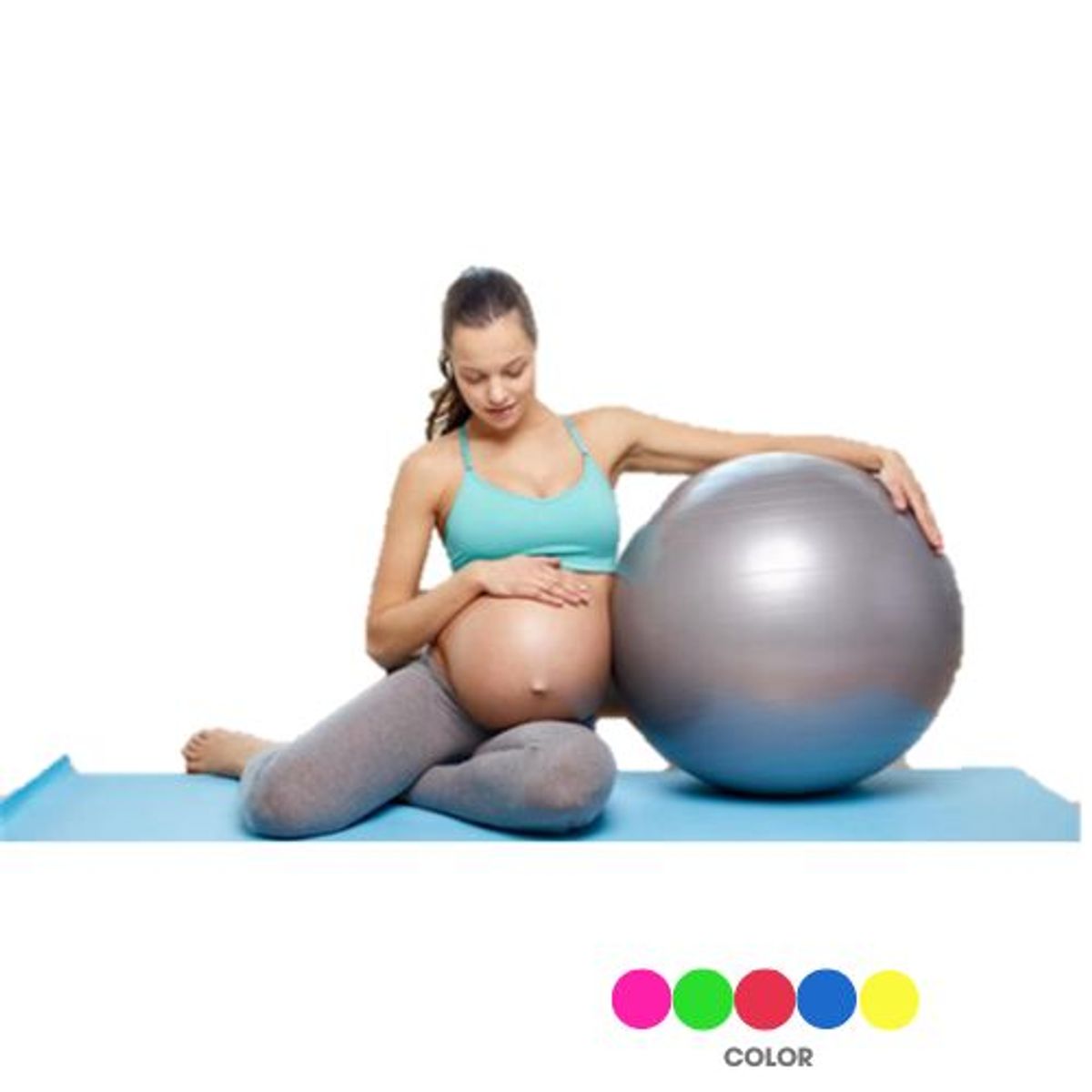 GENERICO - Pelota De Pílate 75cm Inflador Pre Natal Rehabilitación
