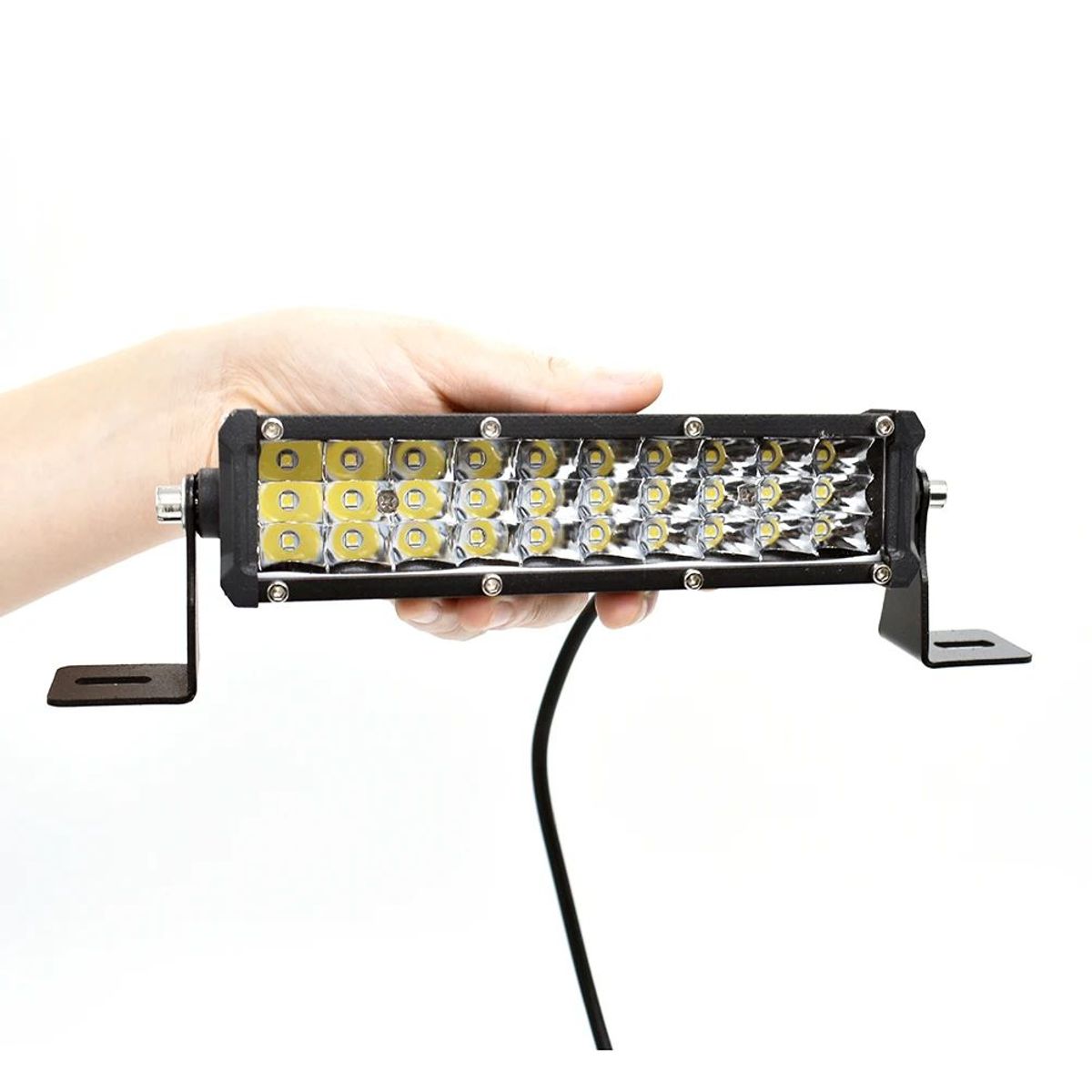 KOBO - Neblinero Led 60W  Off Road Dual Blanco Ambar Doble Fila