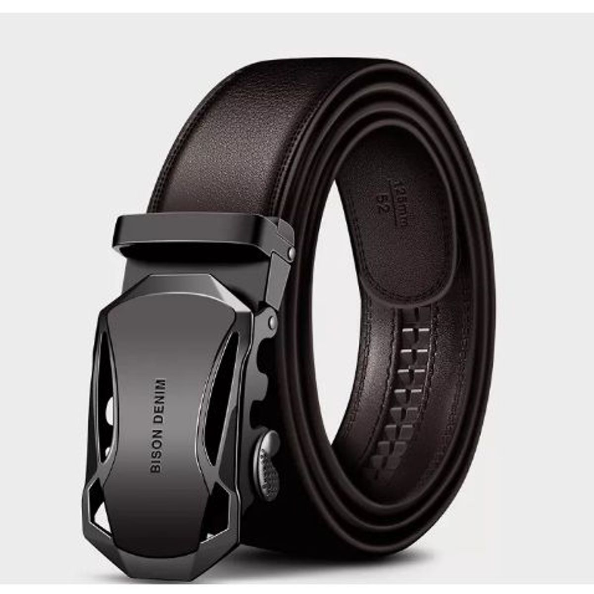 GENERICO - Correa Cinturon de Cuero Bison Denim Hebilla Automatica