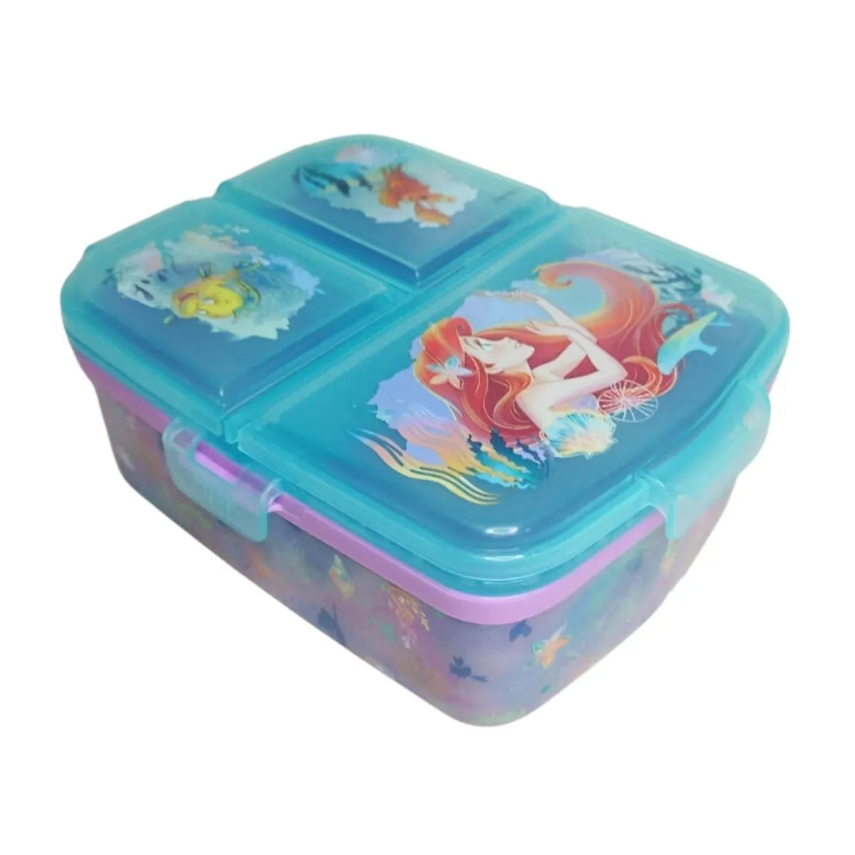 PRINCESA - Sadwichera Múltiple XL 4 compartimientos Sirenita Ariel