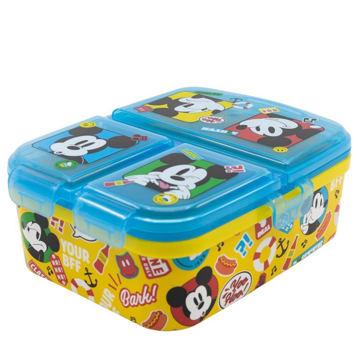 MICKEY MOUSE - Sadwichera Múltiple XL 4 compartimientos Mickey Mouse N