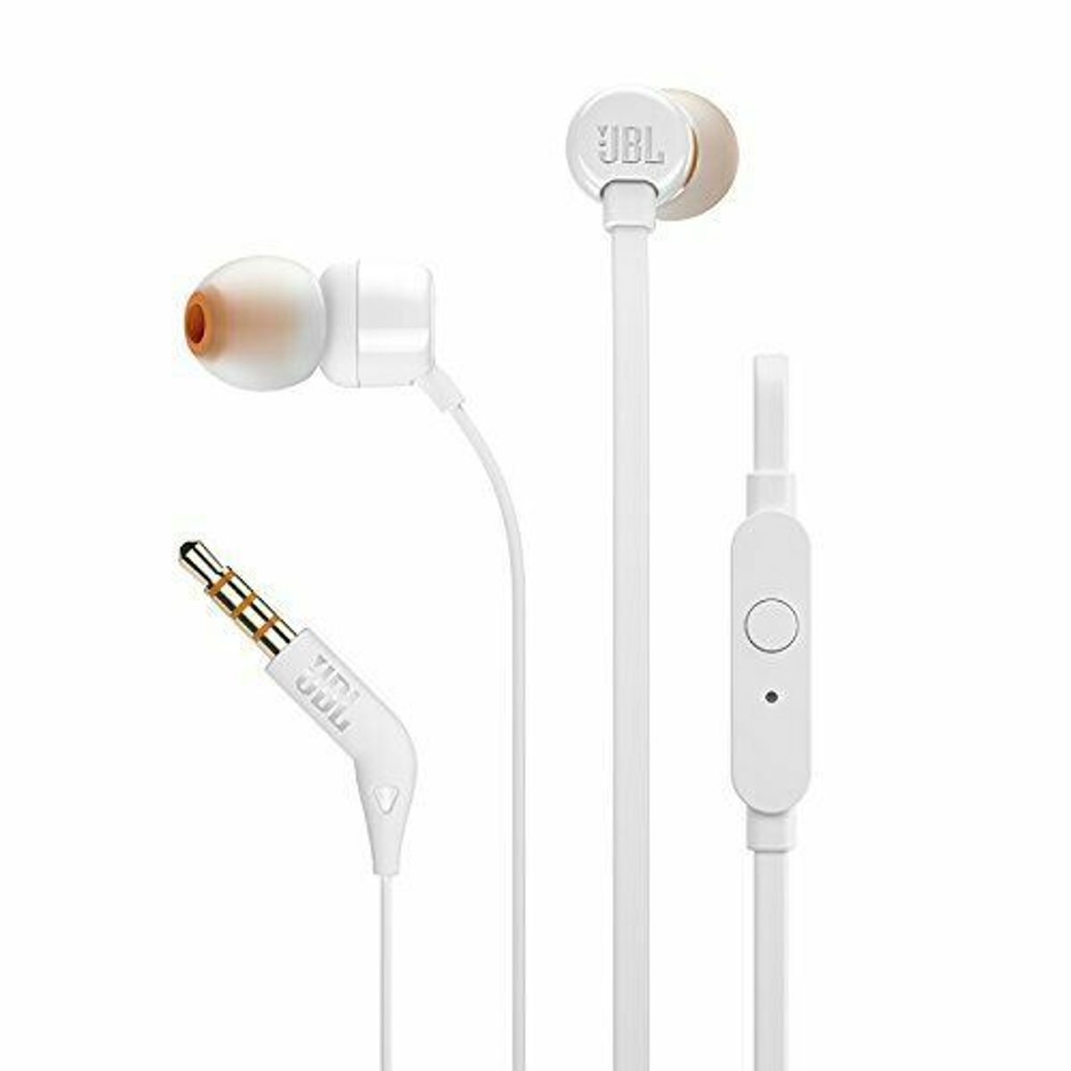 JBL - Audífono JBL T110 Extra Super Bass Cable Graves - Blanco