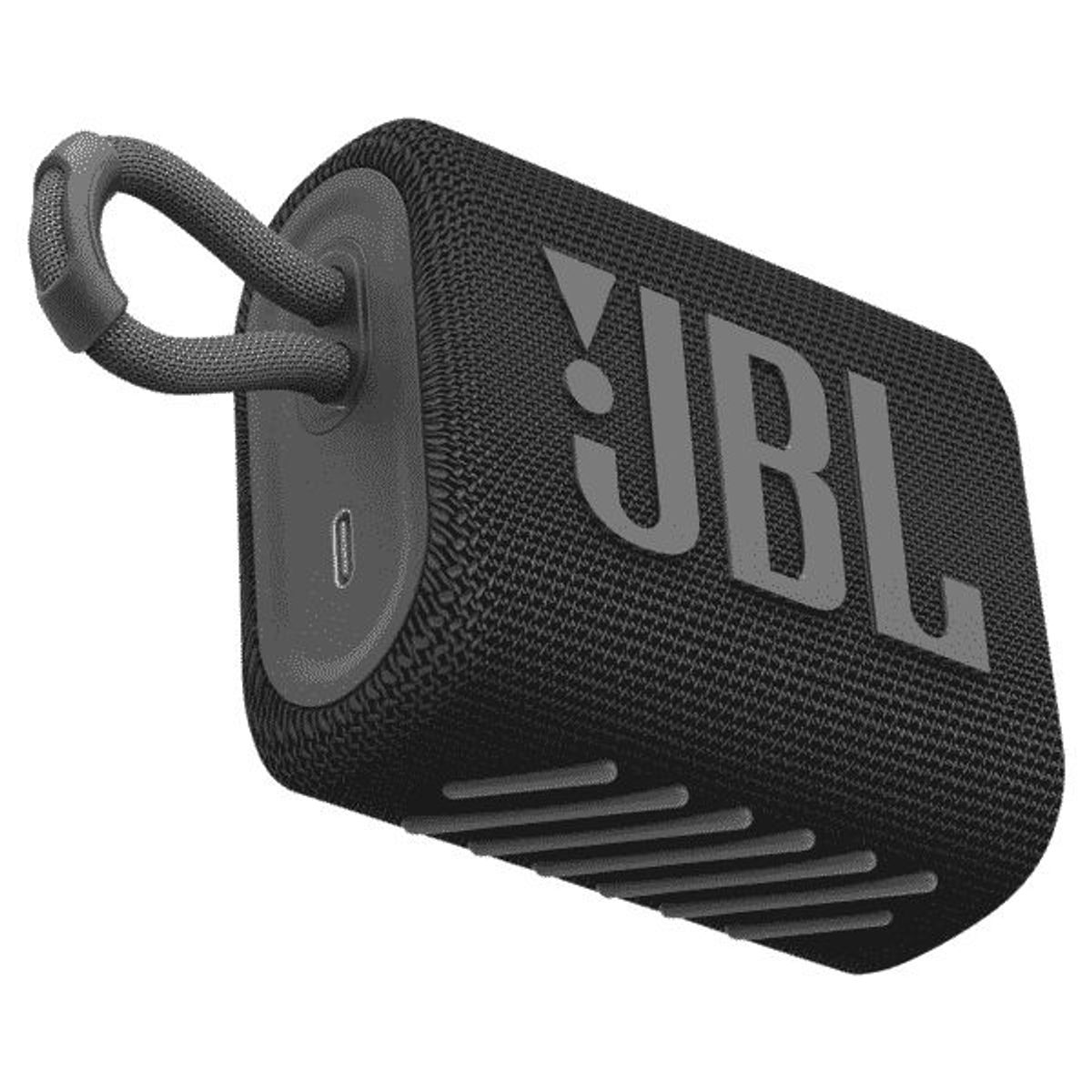 JBL - Parlante Bluetooth JBL GO 3 Premium Portátil Acuático Viajero - Negro