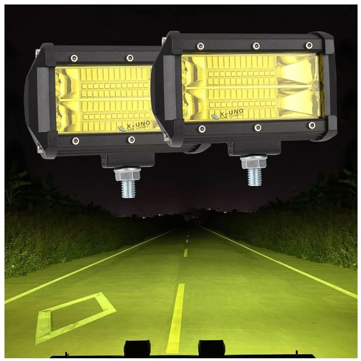 KOBO - Par Faros Led Auxiliares 5dually Row 3000k 72w 4x4 Off-road