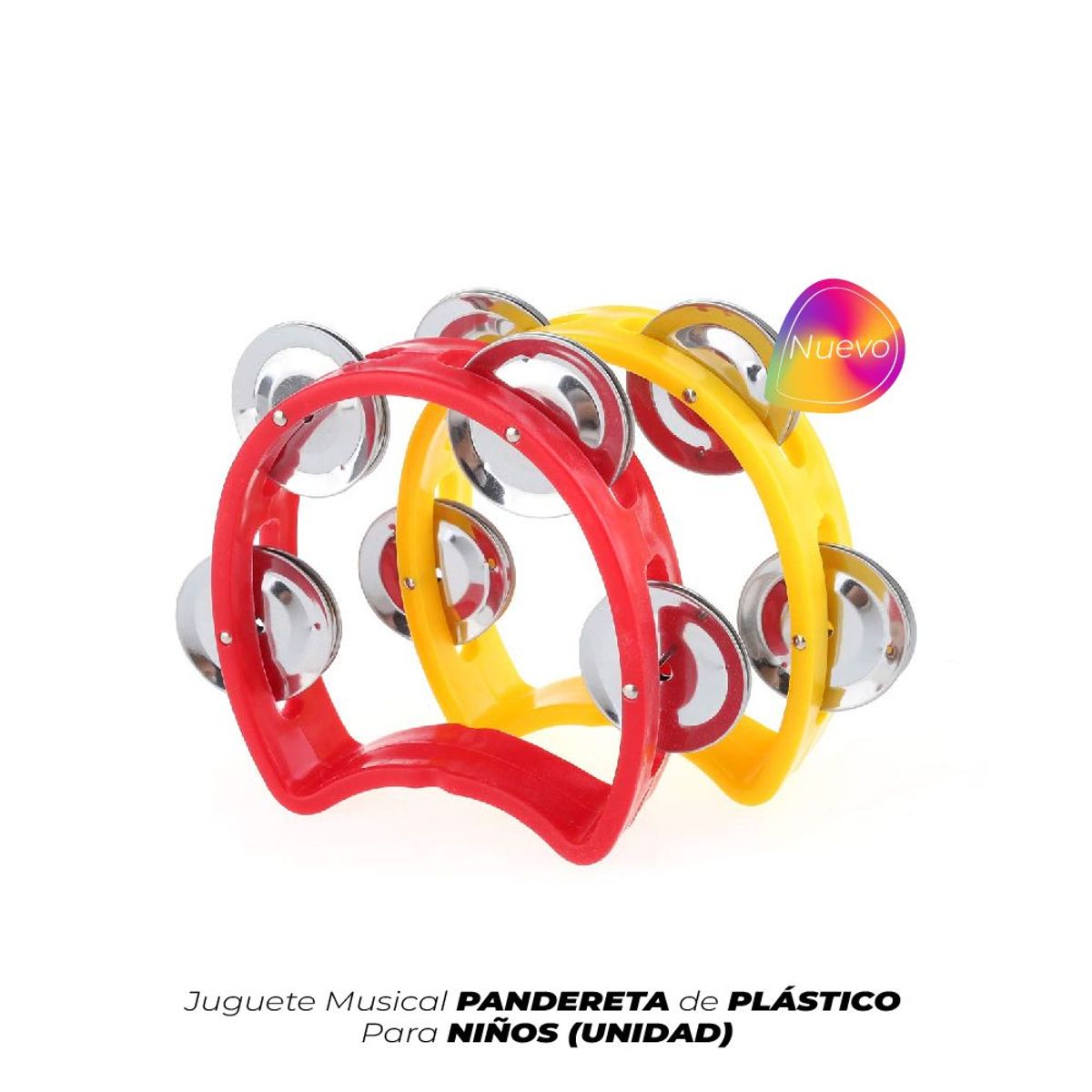 GENERICO - Juguete Musical Pandereta Plástico Para Niños