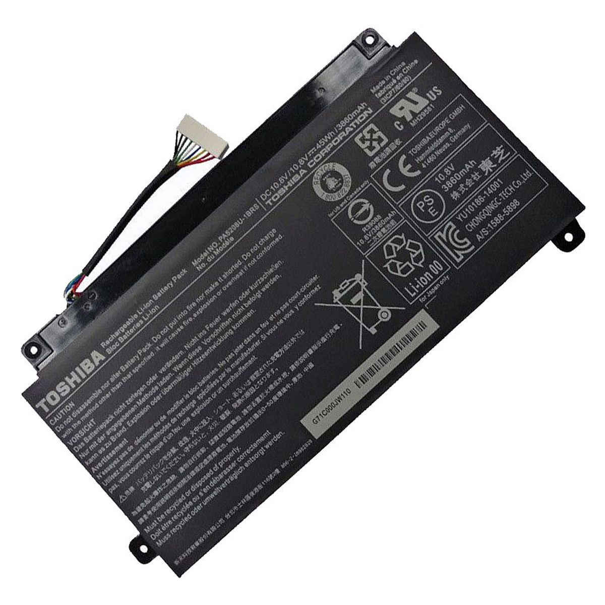 TOSHIBA - BATERIA PARA TOSHIBA PA5208-1BRS 37Wh 10.8V 4 CELDAS CB30-B3121
