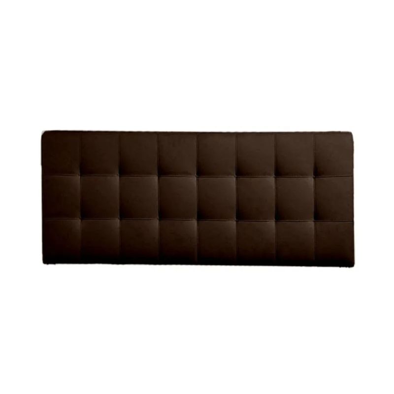 MAVISAC - Cabecera Lily Mavisac Plaza King Color Chocolate - Tela