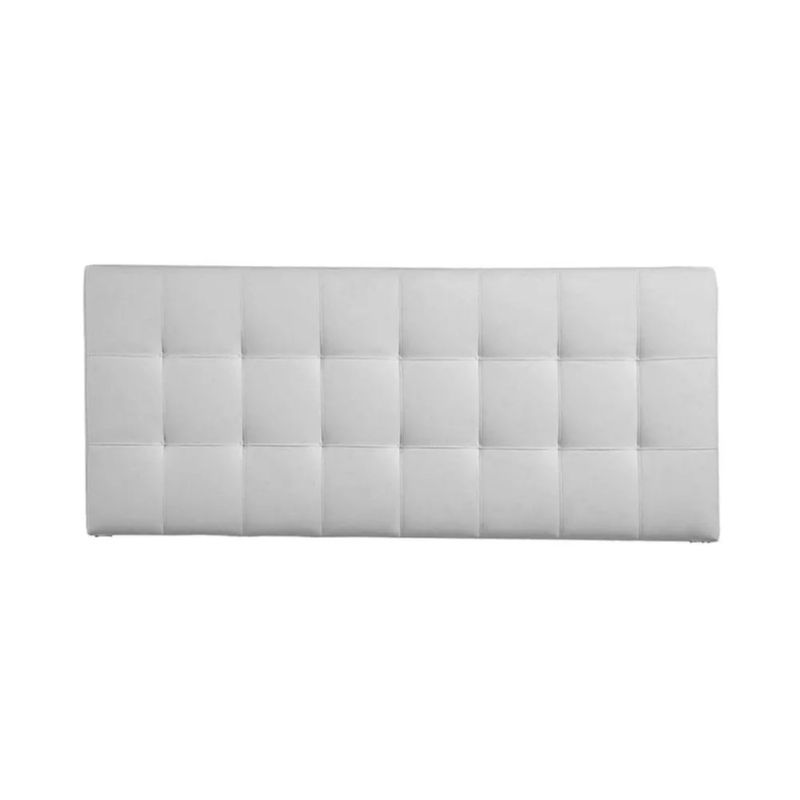 MAVISAC - Cabecera Lily Mavisac Plaza Queen Color Blanco - Ultra Cuero