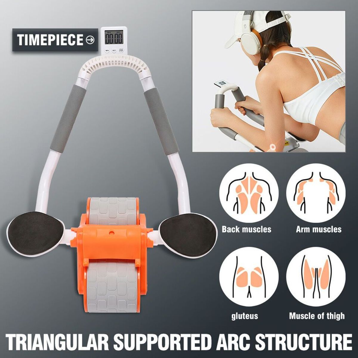 GENERICO - Rueda De Rebote Abdominal Con Temporizador