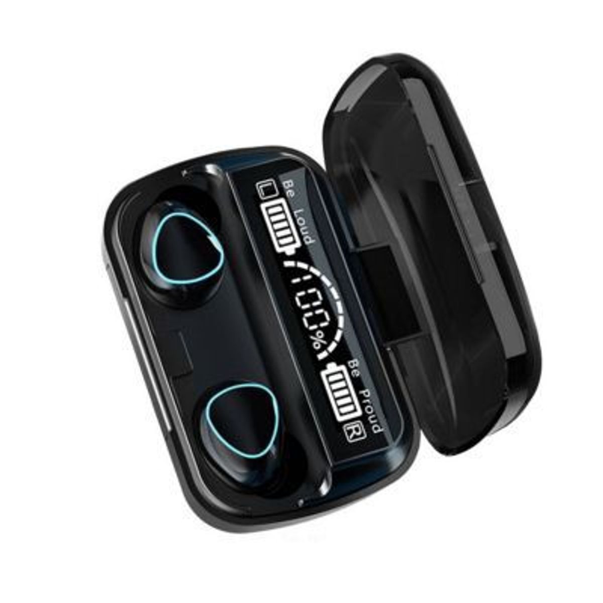 GENERICO - Audífonos Bluetooth Inalámbricos M10 TWS Cargador Portatil Color Negro