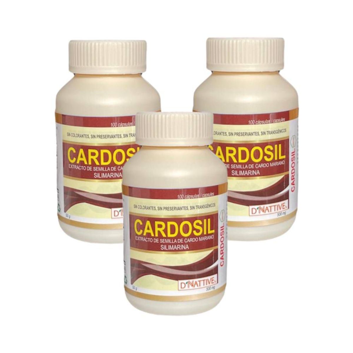 GENERICO - Pack x 3 Cardosil 100 unidades - 500 mg - D'Nattive