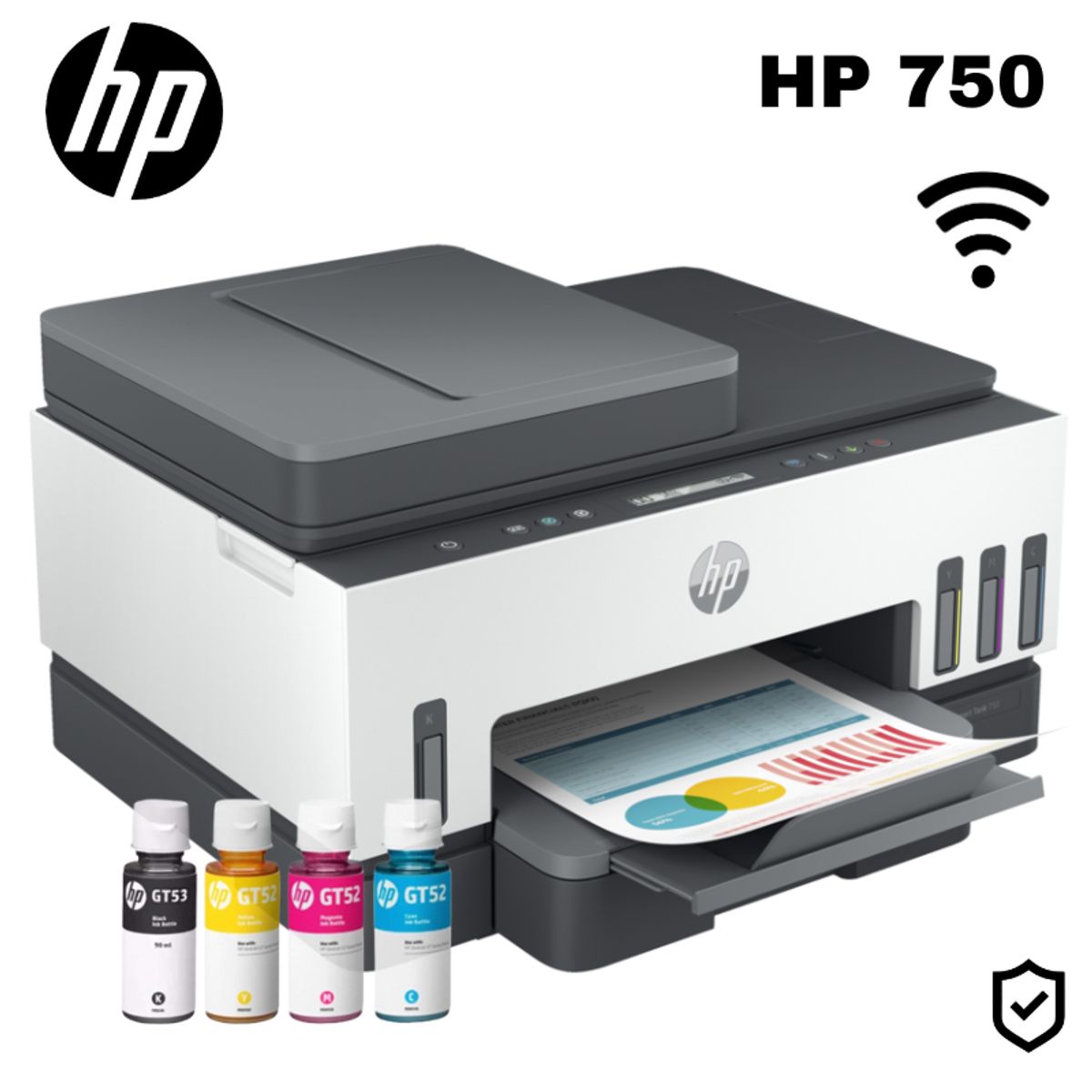 HP - Impresora Multifuncional HP Smart Tank 790 Wifi Duplex ADF Fax