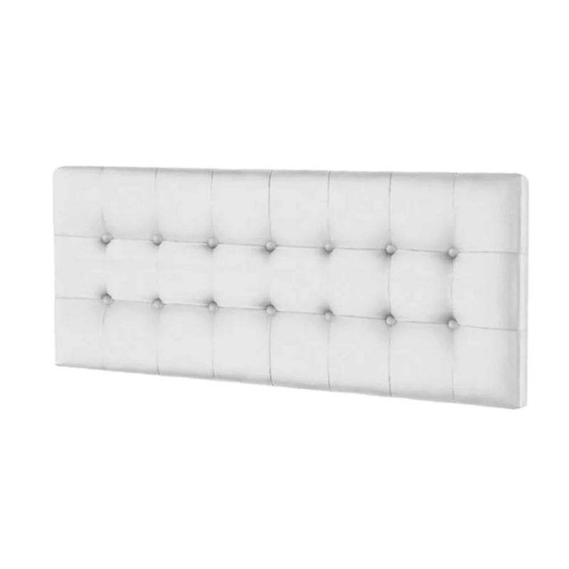 MAVISAC - Cabecera Vinilo Mavisac Plaza Queen Color Blanco - Ultra Cuero