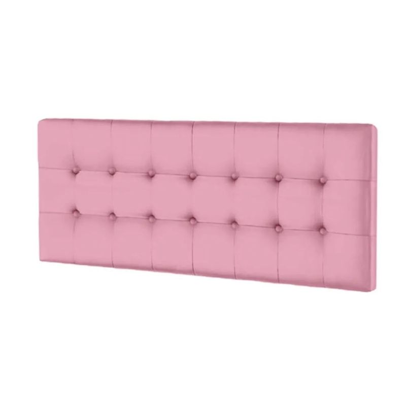 MAVISAC - Cabecera Vinilo Mavisac Dos Plazas Color Rosado - Tela
