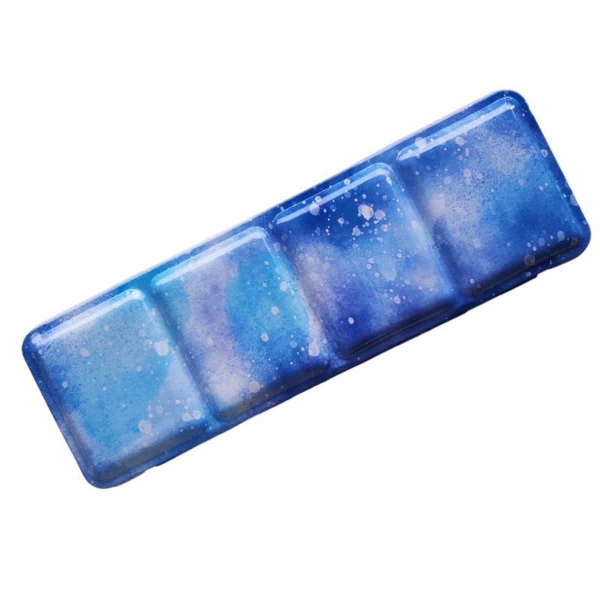 GENERICO - Estuche vacío para acuarelas sin soporte de metal - Mediano - azul celeste