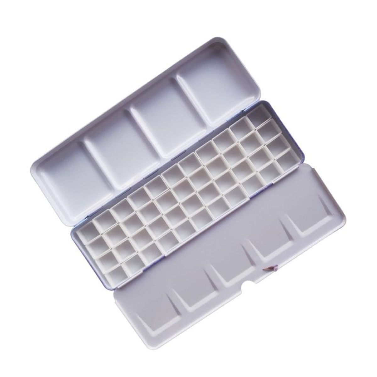 GENERICO - Estuche vacío para acuarelas sin soporte de metal - Mediano - celeste azul