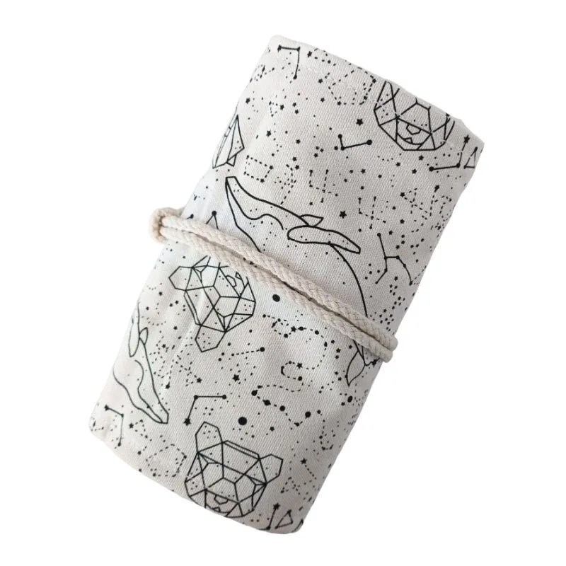 GENERICO - Estuche enrollable Portalápices - 72 divisiones - Constelaciones