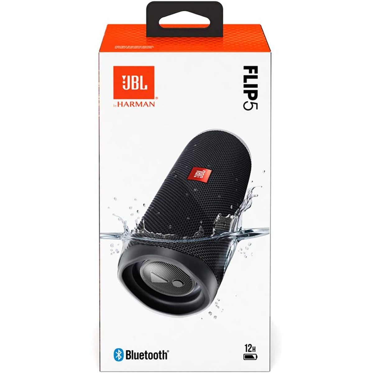 JBL - PARLANTE PORTÁTIL IMPERMEABLE JBL FLIP 5 NEGRO 20 W IPX7