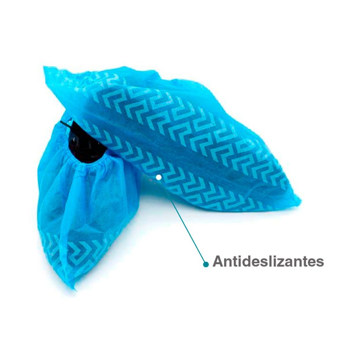GENERICO - 50 PARES CUBRECALZADO ANTIDESLIZANTE COLOR AZUL