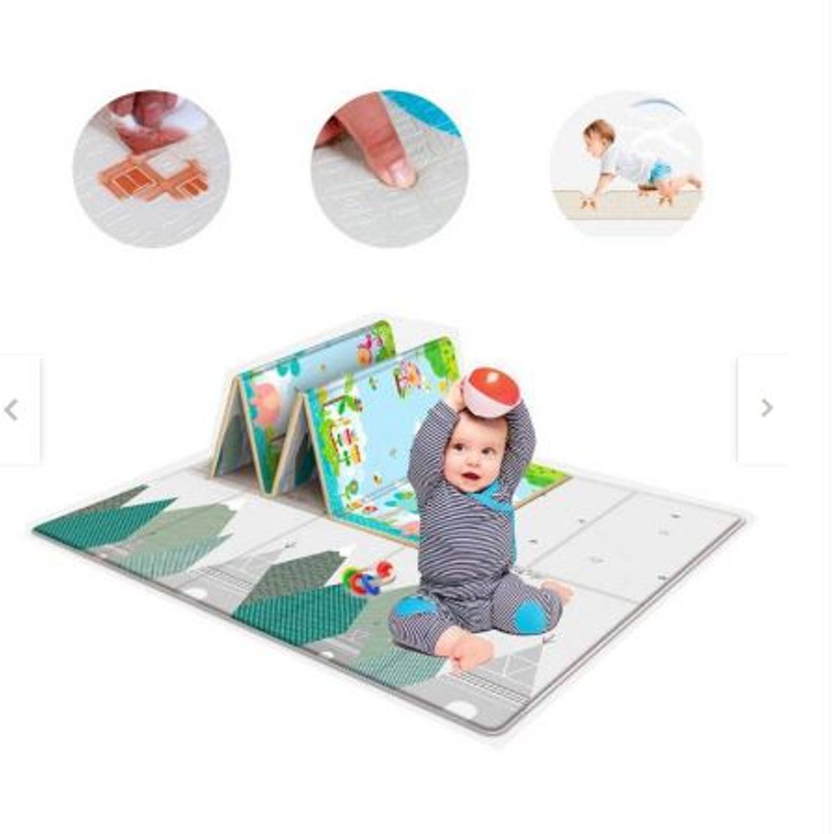 GENERICO - Piso Alfombra Plegable Reversible Niños Bebés - UNISEX