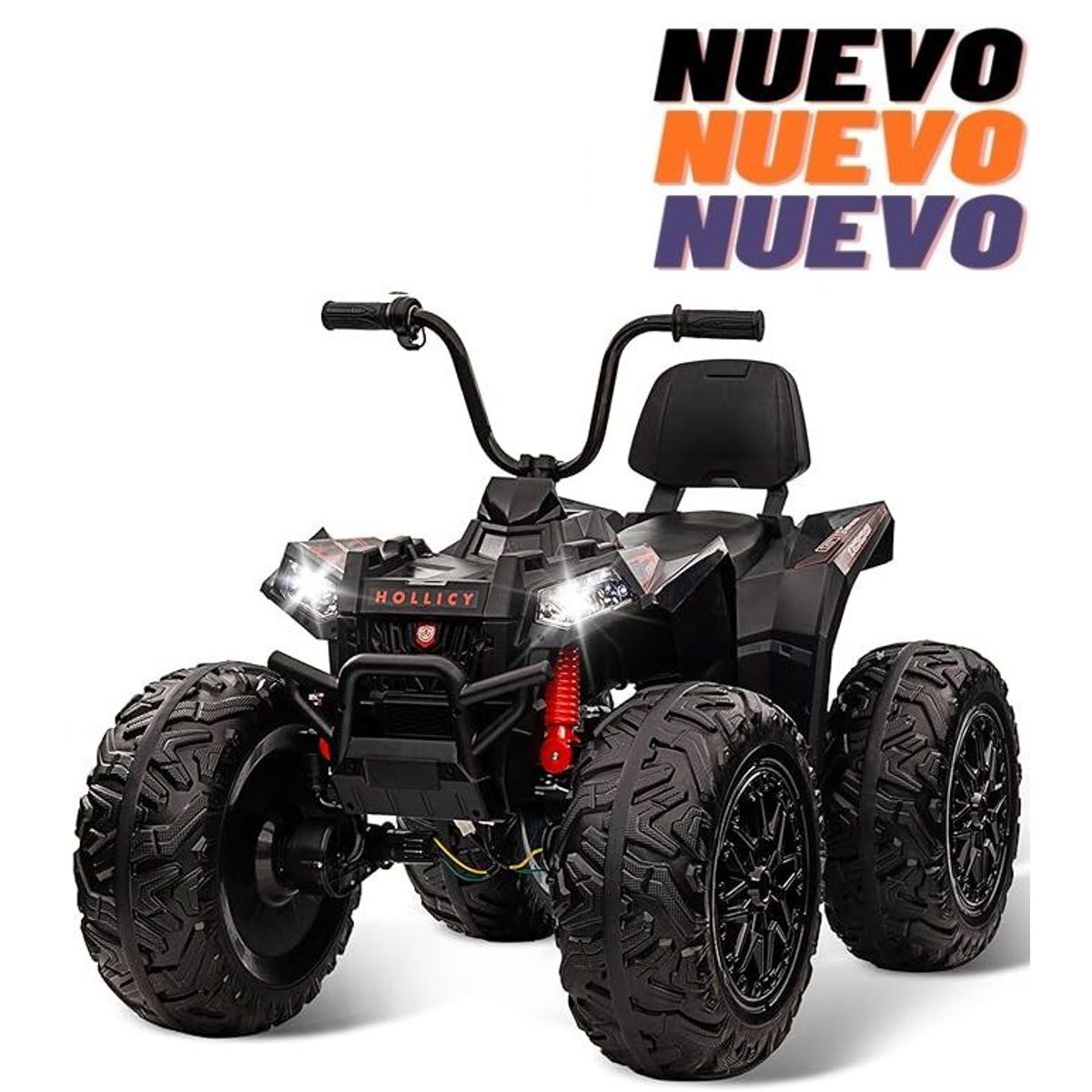 GENERICO - Vehículo Eléctrico 24V Motor Potente Buetooth Luz LED Negro