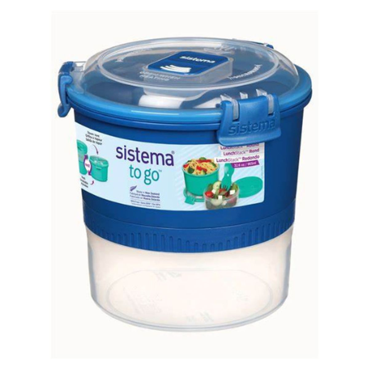 SISTEMA - Hermetico Sistema 965ml Lunch Stack To Go Azul