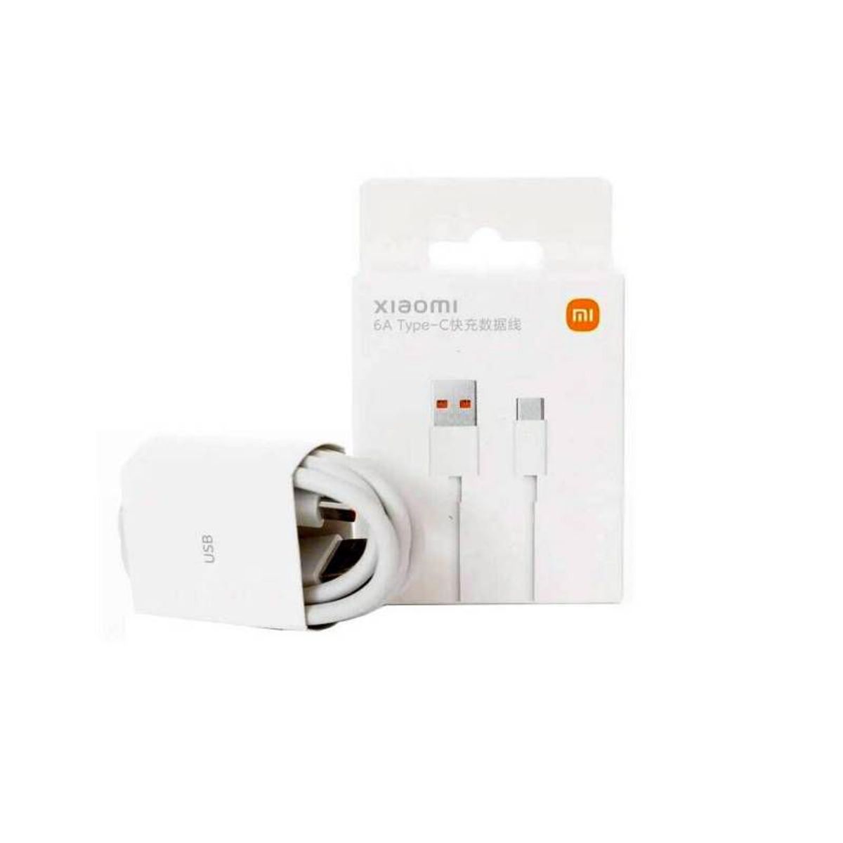XIAOMI - Cable 6A Xiaomi Turbo USB Tipo C Carga 67W 55W 33W - Blanco