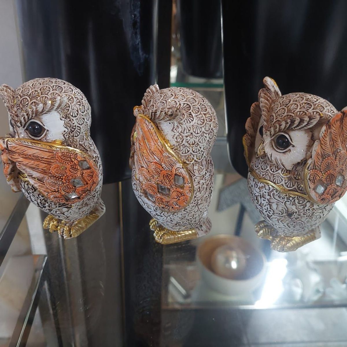 GENERICO - Adornos Búhos Sabios x3