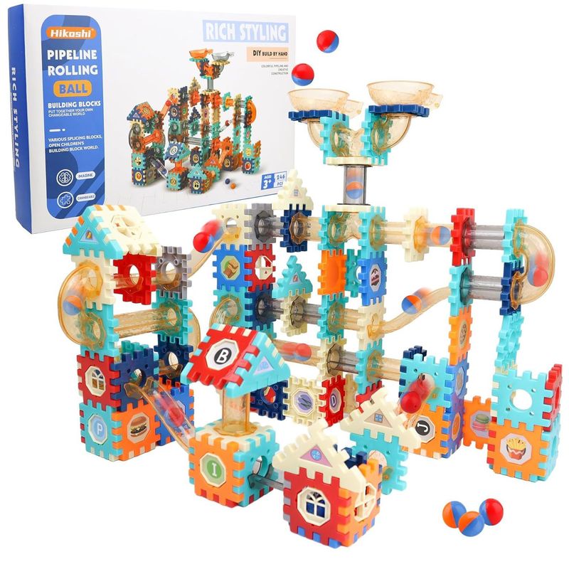 GENERICO - Juego de Tubos Para Construcción Entrelazado 246 Piezas