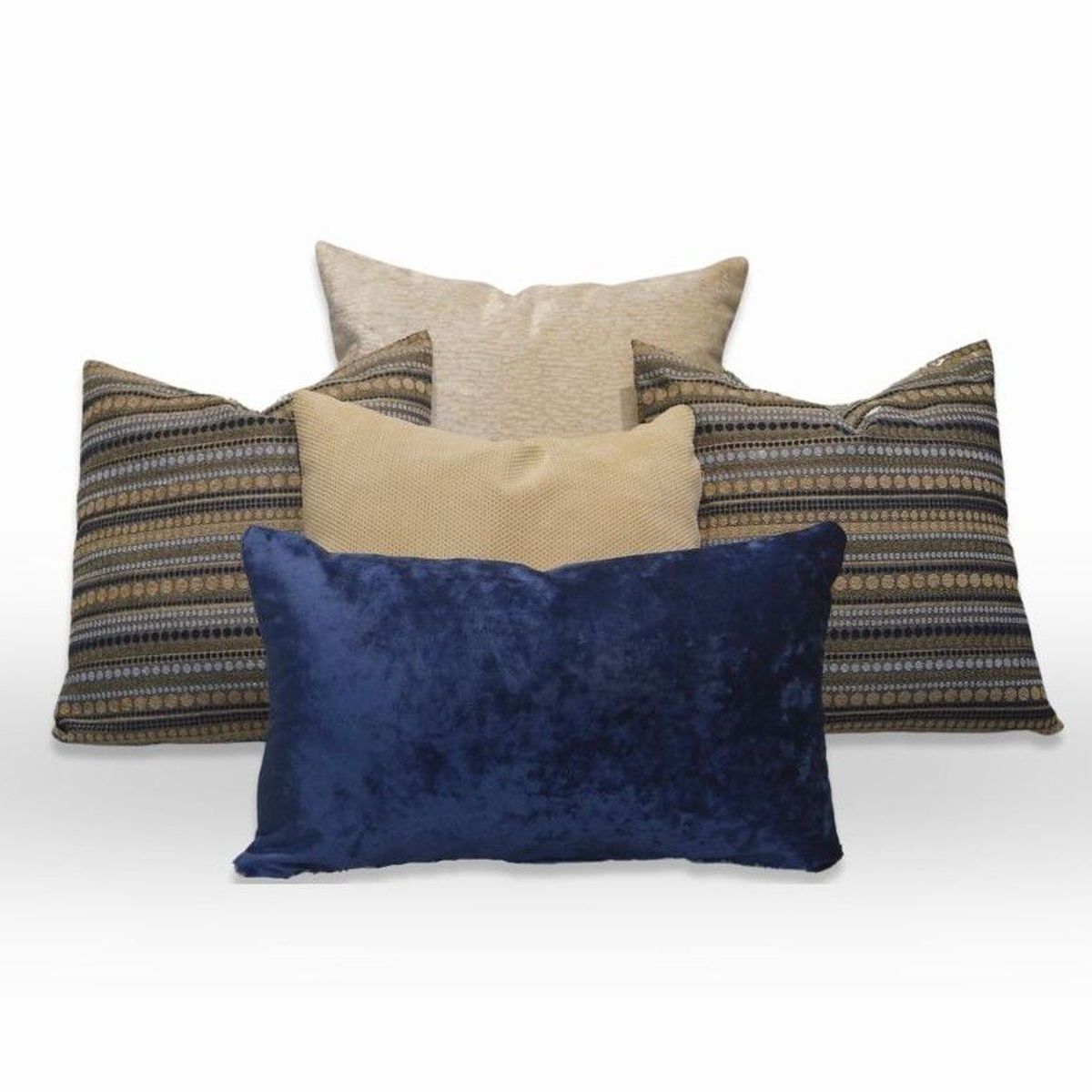 GENERICO - FUNDAS NAVIDEÑAS AZUL DE 45 X 45