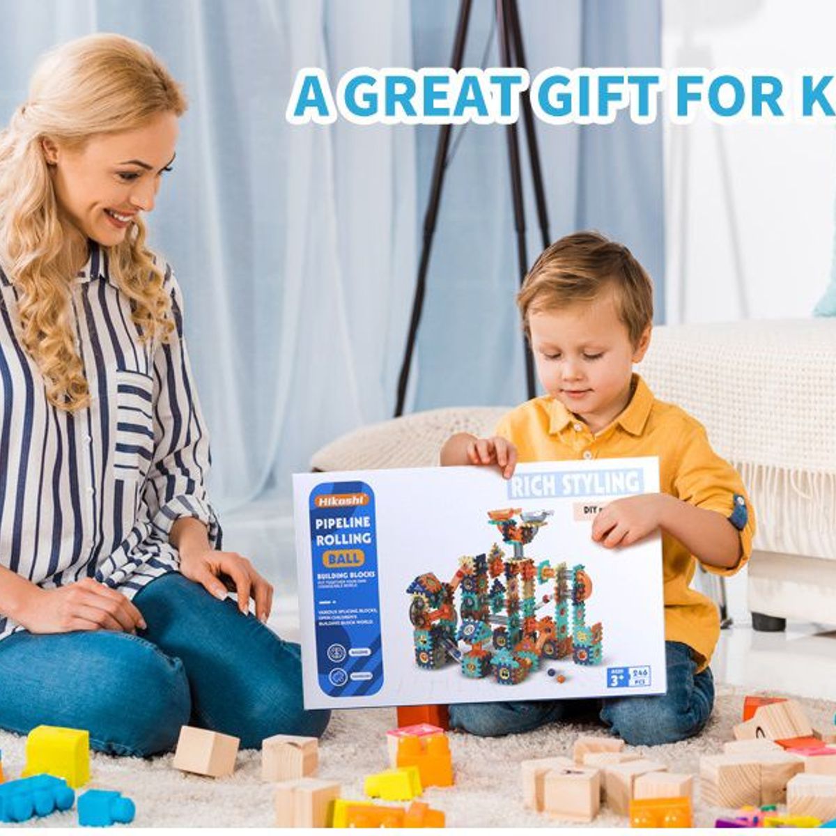 GENERICO - Juego de Tubos Para Construcción Entrelazado 246 Piezas