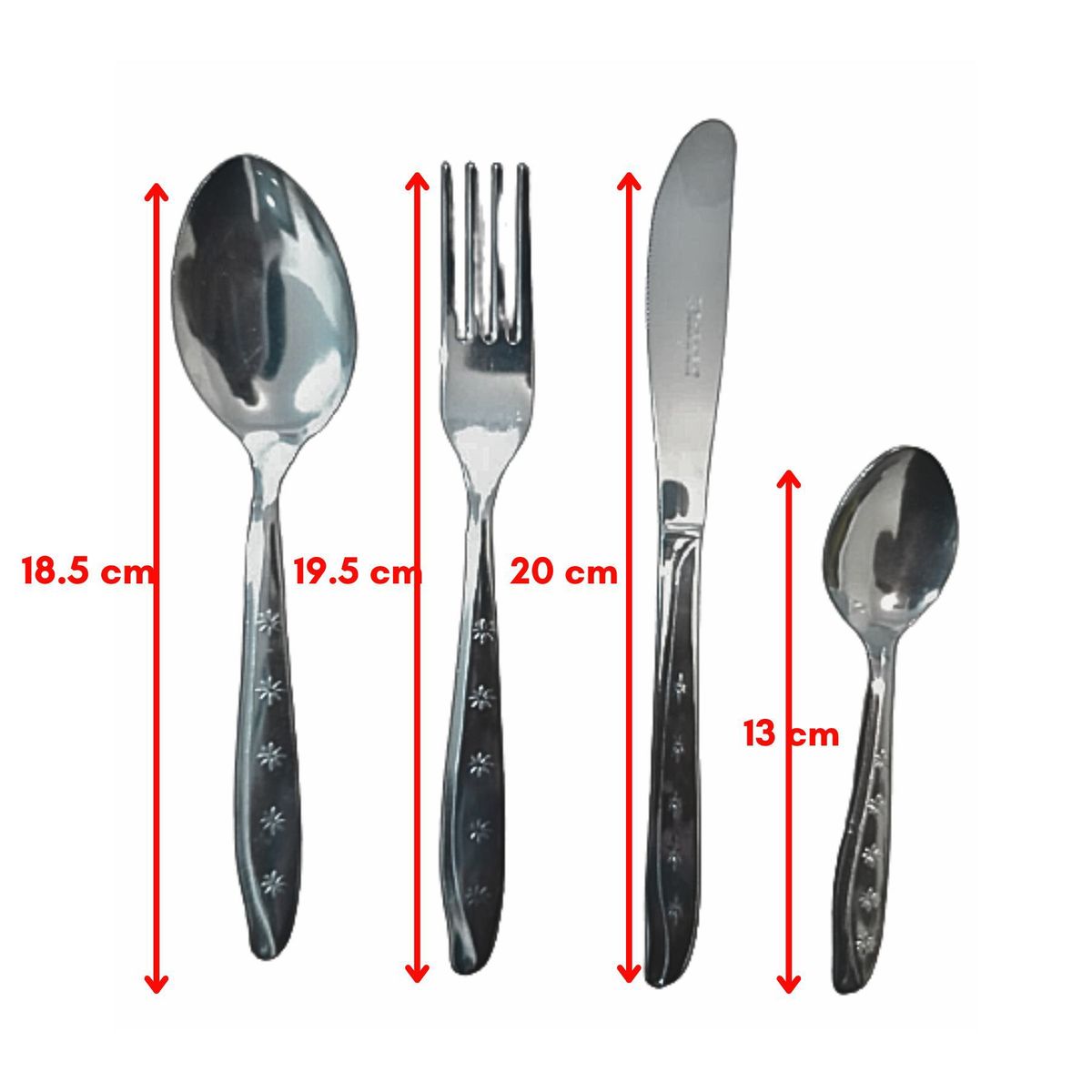 FACUSA - Set De Cubiertos Facusa 16 Piezas Acero Inoxidable