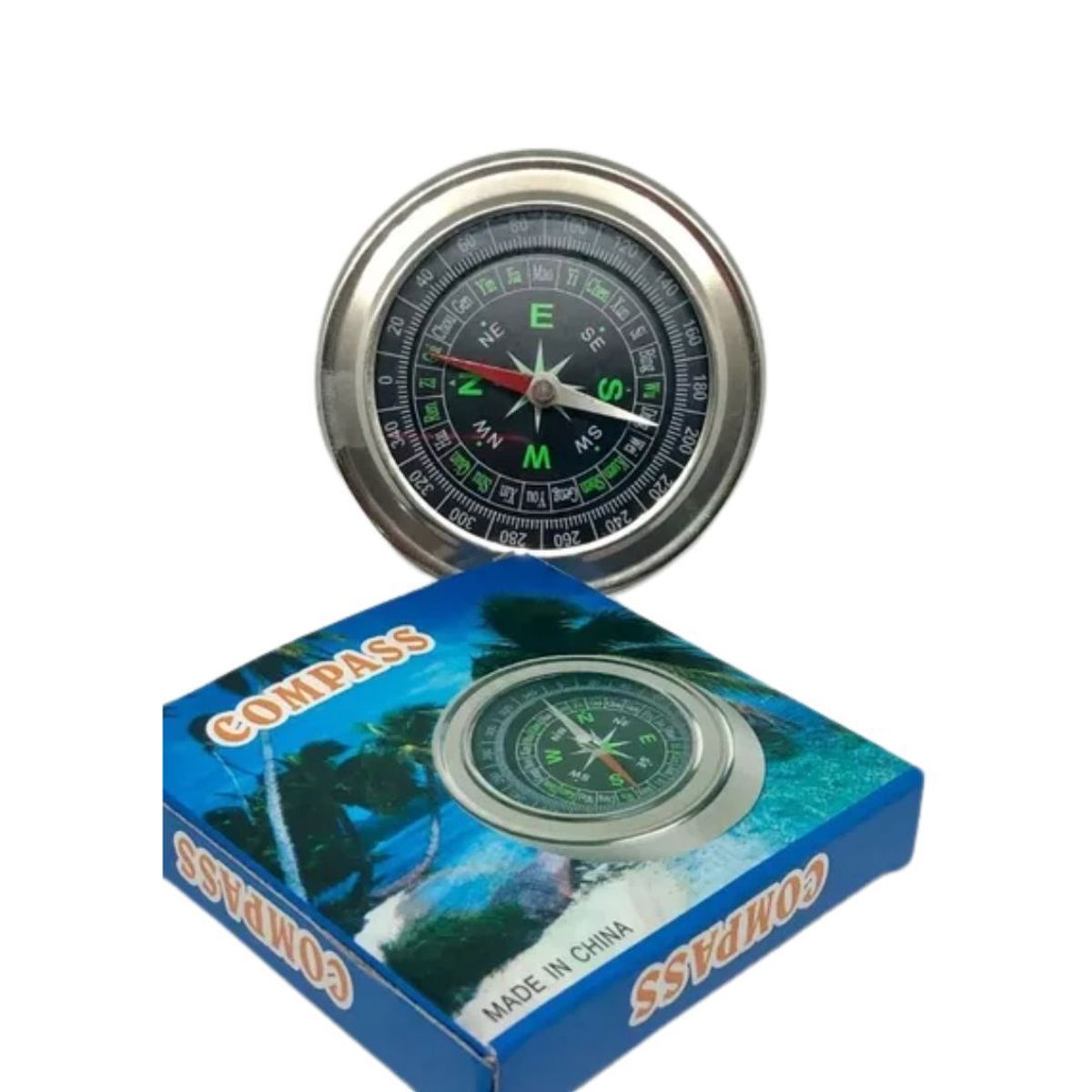 GENERICO - Brújula Compass Acero Inoxidable Militar Camping