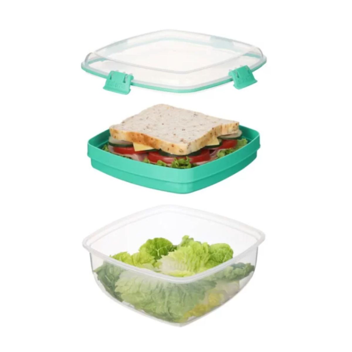 SISTEMA - Hermetico Sistema 1630ml Salad  Sandwich To Go