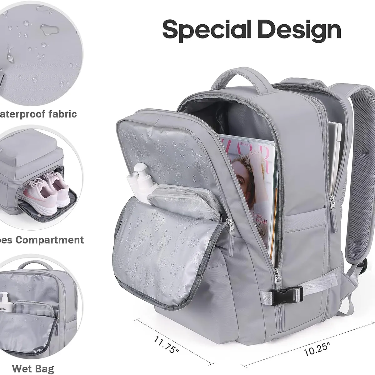 SUNSHINE - Mochila De Viaje De Gran Capacidad Cabinera Aprobada Viral de Tiktok