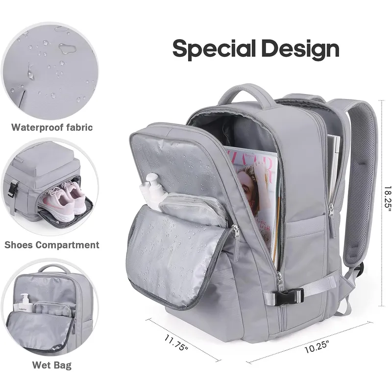 SUNSHINE - Mochila De Viaje De Gran Capacidad Cabinera Aprobada Viral de Tiktok