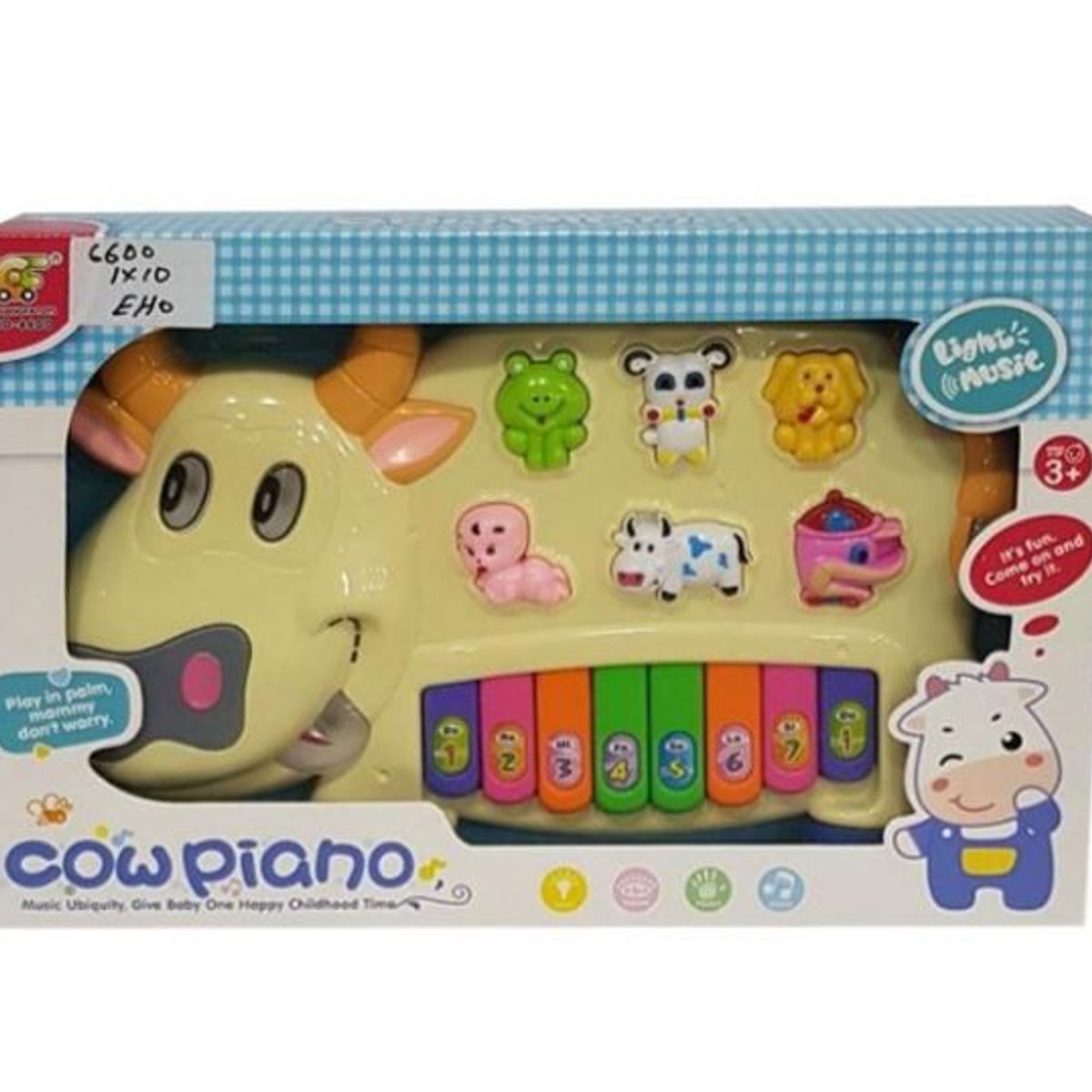 GENERICO - Teclado musical infantil modelo Vaca