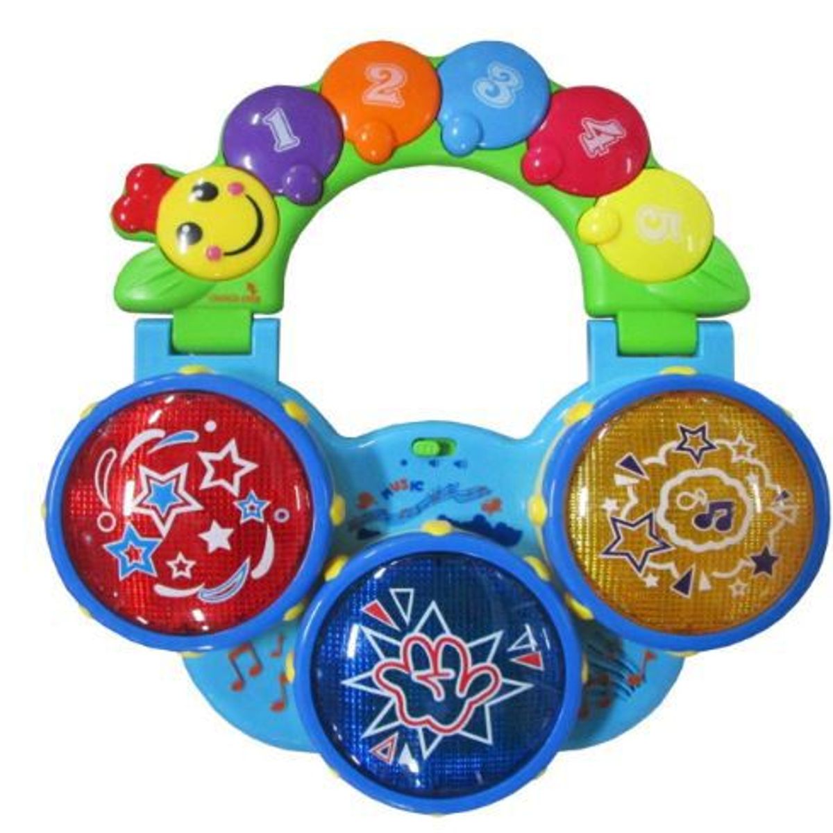 GENERICO - Juguete musical de bebe de Tambor de Palmas - Oruga Musical